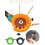 Multipurpose Drill Bit Grinding Sharpener Tool for Angle Grinder, Black Polishing Grinding Accessory, Durable Material 2