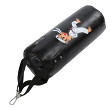 Langlebiger 60cm schwarzer Trainingssandbeutel für Kinder – Ideal für Muay Thai und Sanda