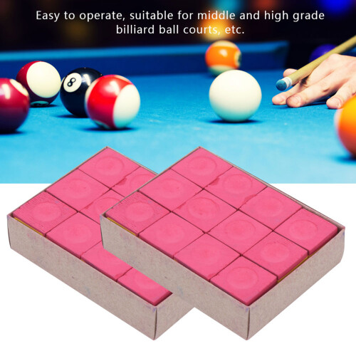 24 Stück Rote Pool-Kreide - Leichtes Design mit geringem Staubabwurf 2