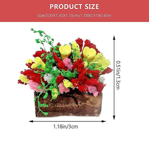 1pcs Miniature Potted Flower 1
