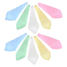 Cotton Washcloths 10pcs Soft Absorbent Quick Drying Face Towels for Newborns Travel Friendly Versatile Colored Towels