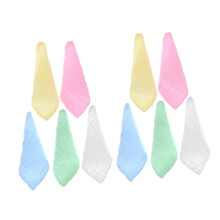 10pcs Cotton Washcloths Soft Absorbent Reusable Face Towels for Newborns Gentle Bath Towels for Sensitive Skin