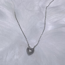 (N-1) Original 2025 New Trend Anniversary Heart Angelic Jewelry Set Charm Heart Shaped Crystal Luxury Pearl Necklace Earring Romantic Gift For Women