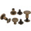 50 Set 8mm Pure Copper Flat Head Rivets Leather 8