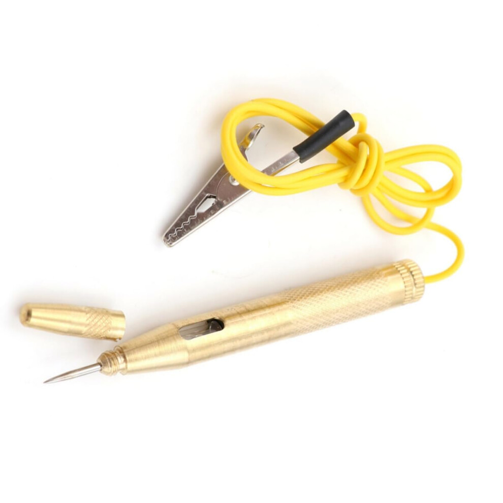 Car Circuit Tester - Automotive Voltage Tester Pen Tool For Dc 6V-12V Electrical Circuits, Brass Material For Auto And Truck 6447073336287