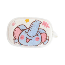 Cartoon Bath Sponge for Newborns with Hanging Rope, Gentle Exfoliating Wash Scrubber, Durable Skin Care Bathing Supplies