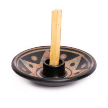 Luna Sundara Autentisk Peru Keramik Palo Santo Stick Holder og Rgelse Holder Indeholder 5 Palo Santo Sticks Hndlavet keramisk udtvringsskl Sa