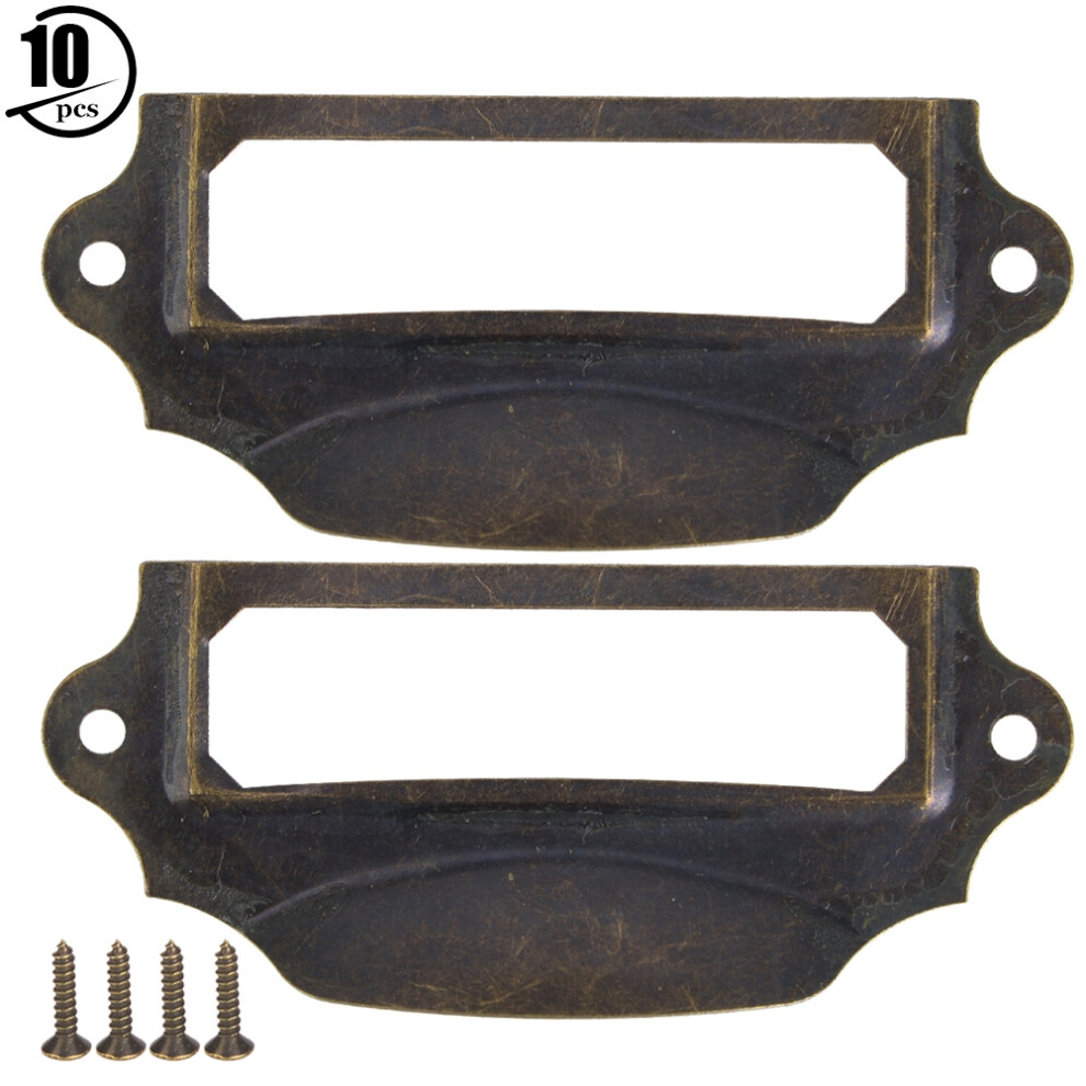 10Pcs Antique Label Pulls Furniture Handles For 8320539761251