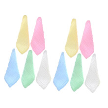 Cotton Washcloths for Newborns 10pcs Absorbent Muslin Bath Towels Soft Breathable Travel Wipes for Gentle Cleaning