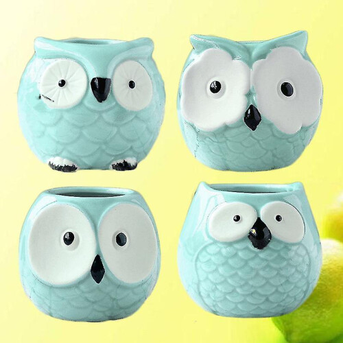 4pcs Owl Pot 2