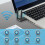For Pc 1300mbps Usb Wifi Adapter, for Laptop Windows 10//8/7/xp/vista 2