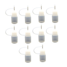 10Pcs Precision Needle Tip Applicator Bottles 5ml 10ml for Glue Ink Acrylic Painting Liquid Dropper Squeeze Bottles