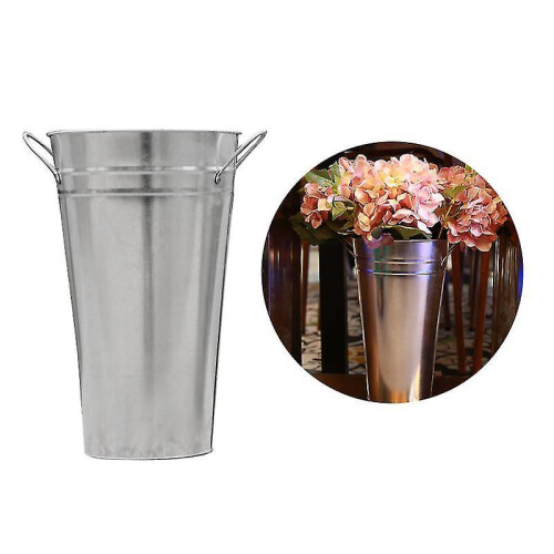 2pcs Galvanized Vases 1