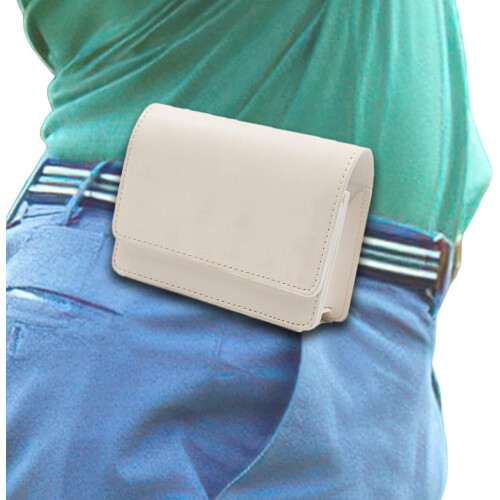 Golf Rangefinder Case - Compact Shockproof Soft Shell Carrying Bag with Zipper Closure for Golf Range Finder Protection White 2
