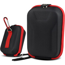 Golf Rangefinder Case EVA Hard Cover Portable Bag with Magnetic Buckle for 127x90x53MM Golf Rangefinders Red Black