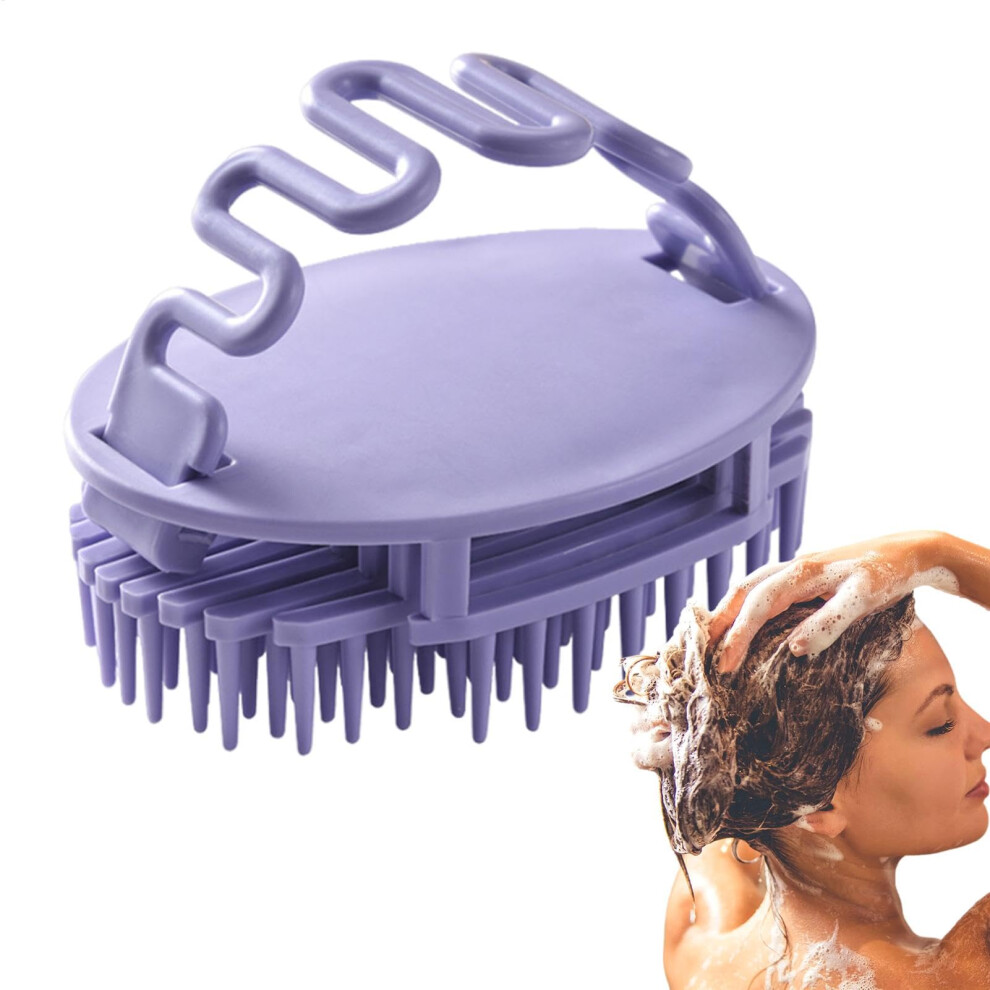 Scalp Massager Hair Growth Brush, Waterproof Shampoo Scrubber for Wet Dry Hair, Soft Bristles for Deep Cleansing and Relaxation