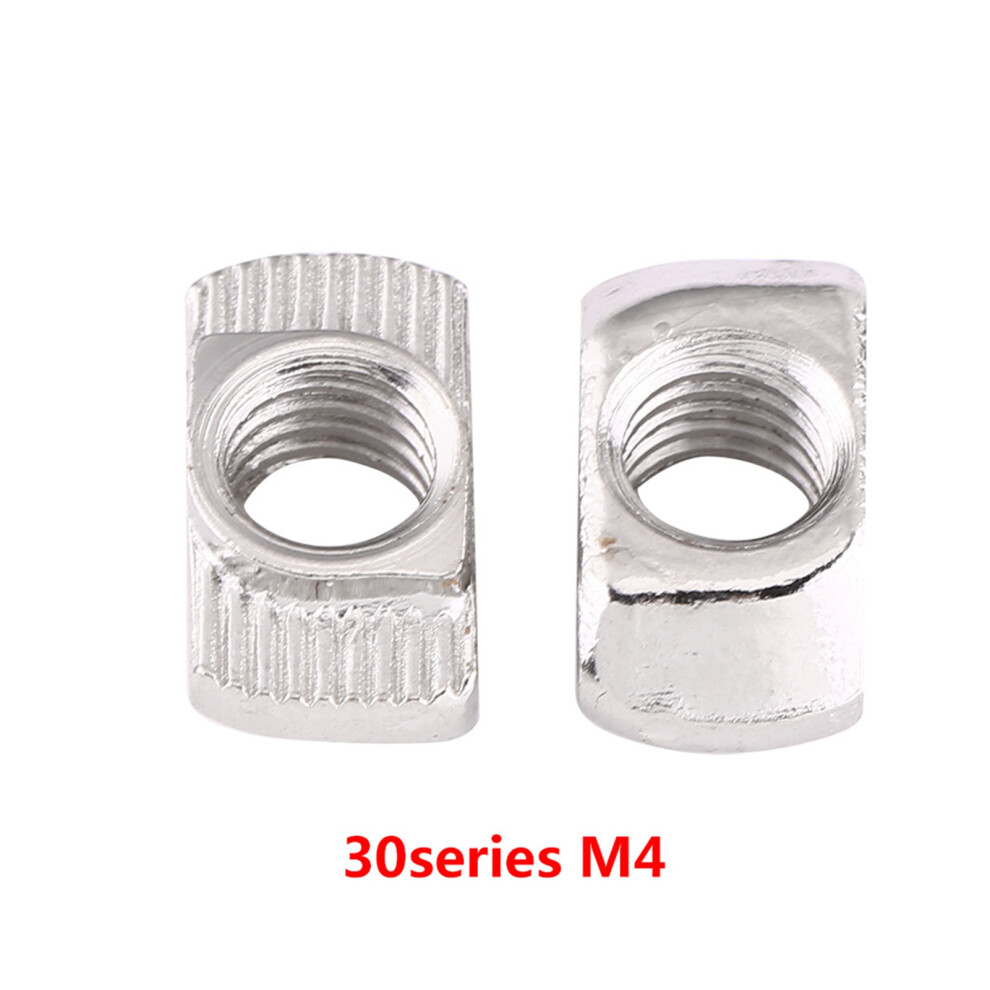 T Slot Hammer Head Nut Nickel Plated Carbon Steel