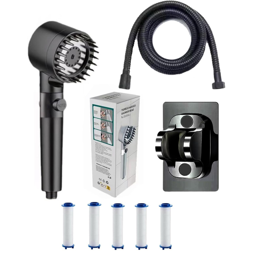 Filtered Shower Head With 4 Spray Jet Modes, High Pressure Handheld Showerhead, Easy Install Bathroom Shower Filter 6482260363554