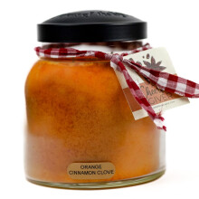 A Cheerful Giver - Orange Cinnamon Clove - 34oz Papa Scented Candle Jar with Lid - Keepers of the Light - 155 Hours of Burn Time Gift for Women Ora