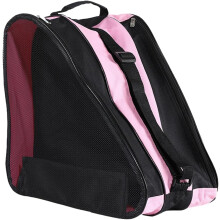 Ice Skates Roller Skating Bag with Adjustable Storage for Pink Skates, Durable Material and Spacious Design