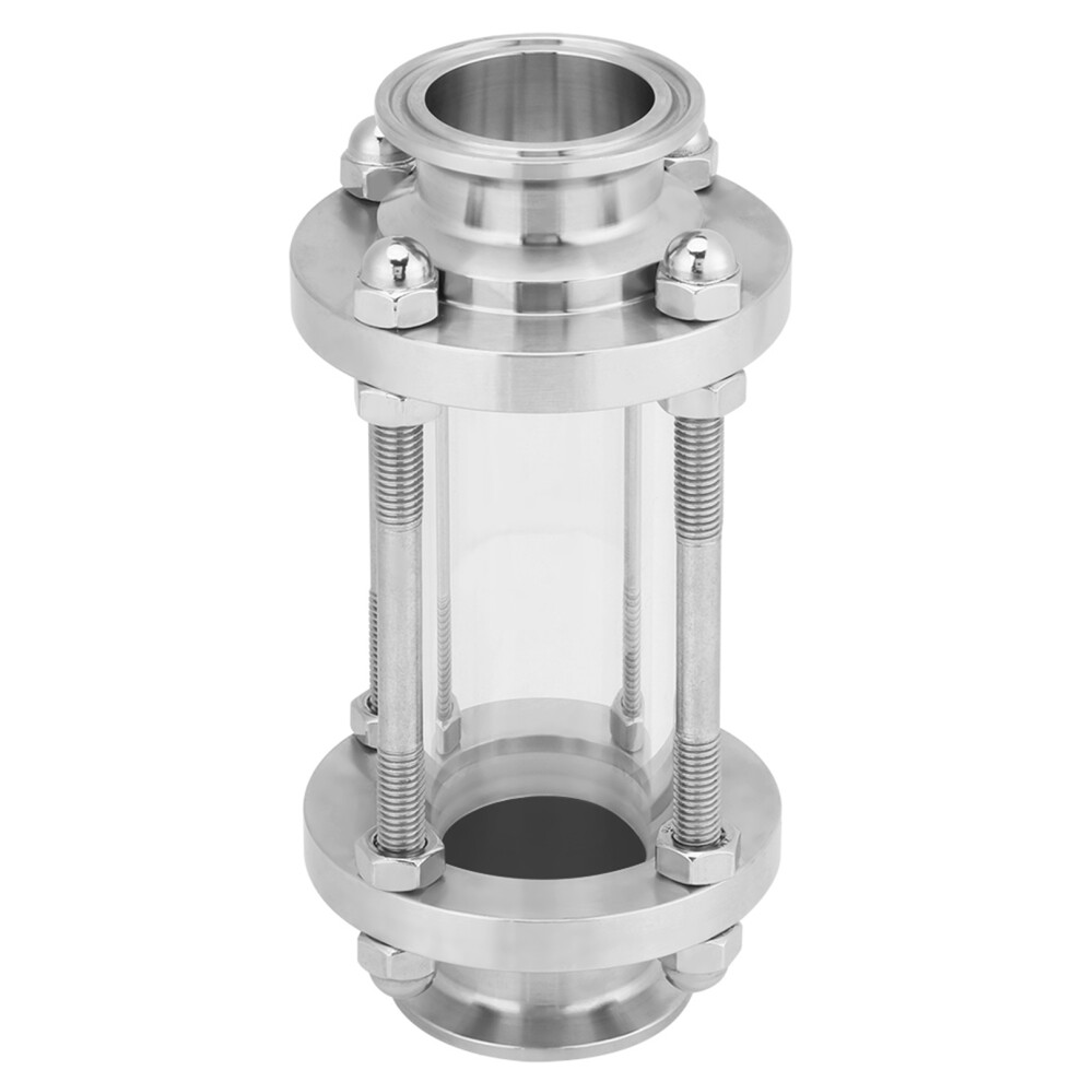 Stainless Steel 304 Flow Sanitary Sight Glass Tri