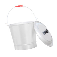 Aluminum Bucket 13L Large Capacity Metal Water Pail Easy to Clean Sturdy Sauna Accessories Household Cleaning