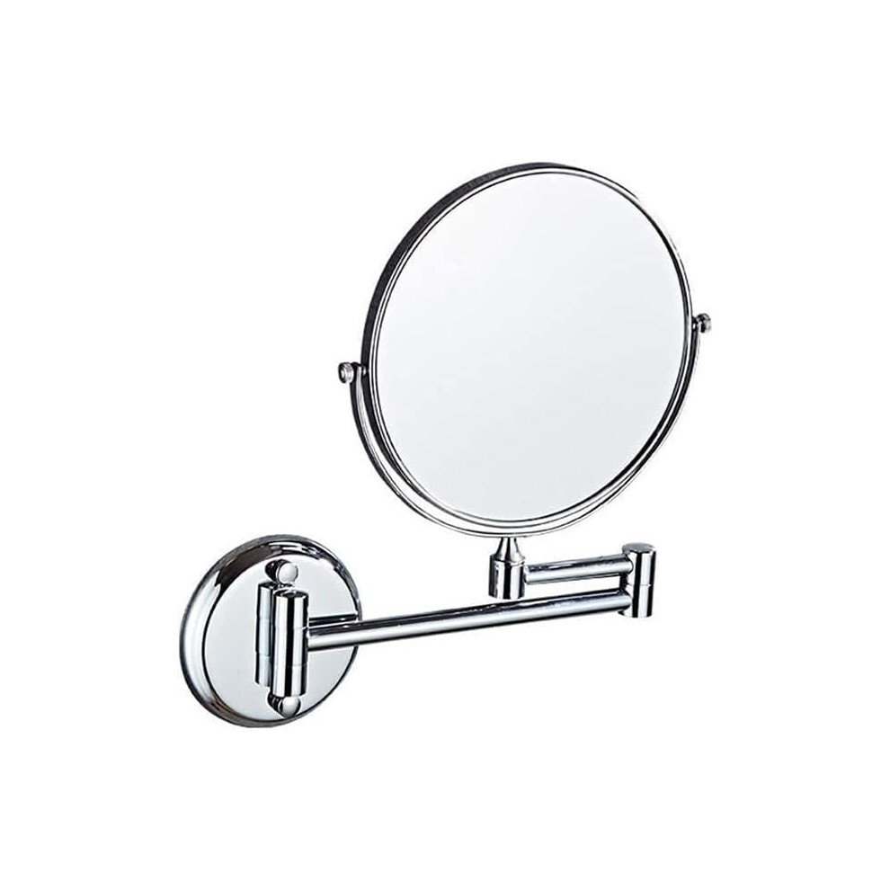 Beauty Double Mirror Swivel Magnification Bathroom Mirror Antirust Waterproof Detachable Flexible Design 5X Magnification