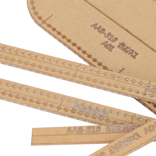 Leather Wallet Making Template 4Pcs DIY Tool Kit for Key Case AAB‑319 2