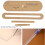 Leather Wallet Making Template 4Pcs DIY Tool Kit for Key Case AAB‑319 5