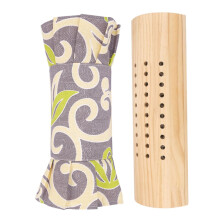 Wooden Neck Pillow for Sauna Relaxation Ergonomic Moxibustion Cushion Compact Design for Discomfort Relief and Moisture Removal