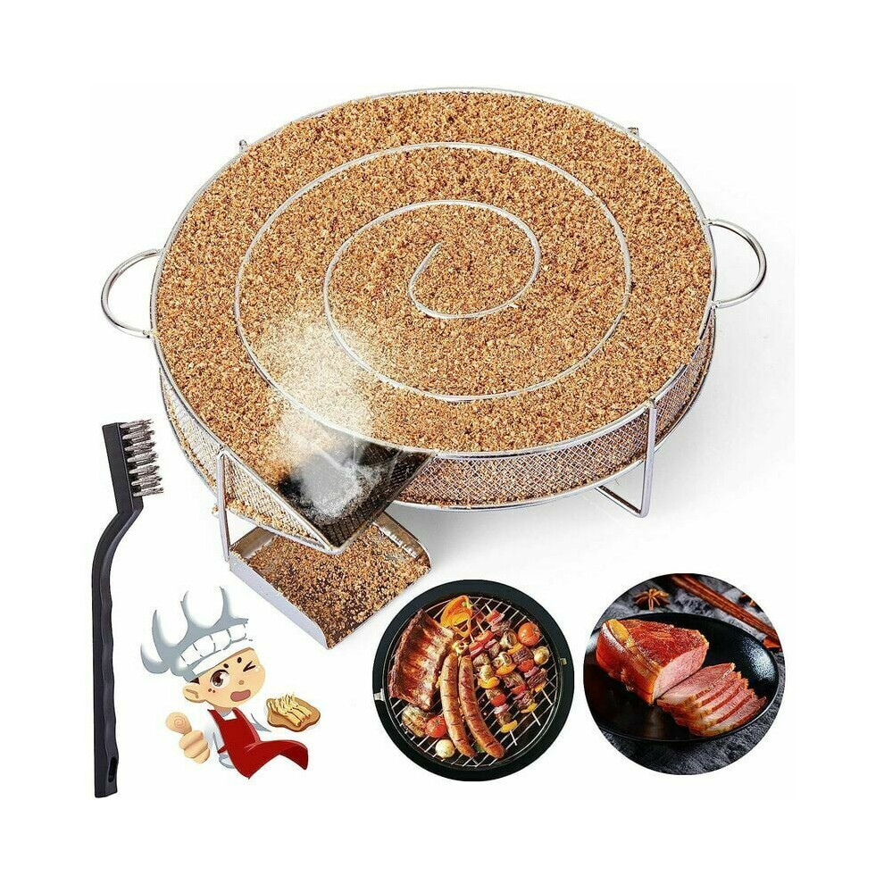 Cold Smoke Generator for Smoker Smoking Meat Fish with Brush Cleaning Barbecue Grill