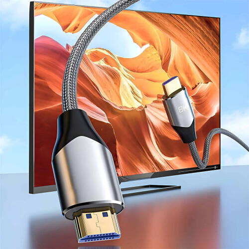 Décodeur TV, écran d'ordinateur, projection, connexion par câble vidéo HDMI - câble HDMI 8K 2