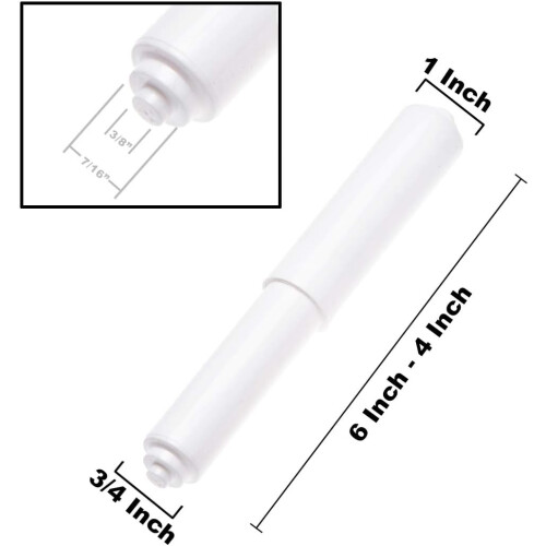 Pack - Porte-papier toilette blanc à ressort 2
