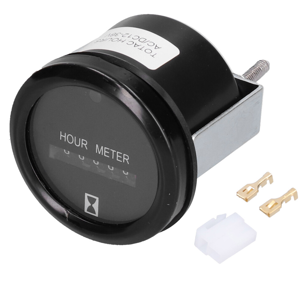 Quartz Hour Meter AC/DC 12‑36V Waterproof