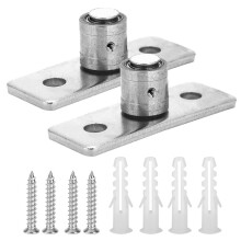 Edelstahl 2er Set Bodengleiter für Scheunentüren Schiebetür-Hardware