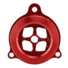 Clear Engine Oil Filter Cover Aluminium Alloy CNC