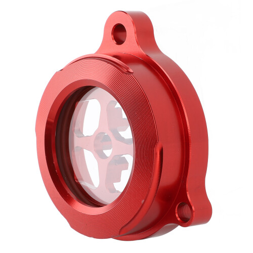 Clear Engine Oil Filter Cover Aluminium Alloy CNC 1