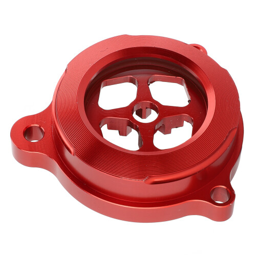 Clear Engine Oil Filter Cover Aluminium Alloy CNC 2
