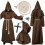 Halloween-munkekostume til voksne 1