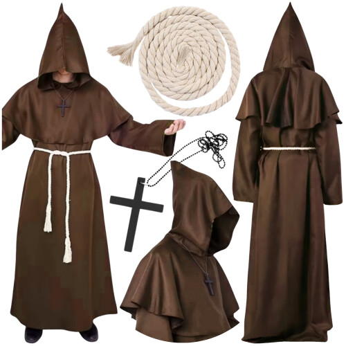 Halloween-munkekostume til voksne
