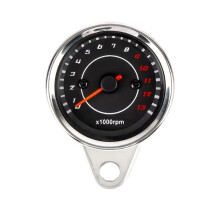 Motorcycle Odometer LED Backlight 12V Digital Tachometer Speedometer Stainless Steel for Bikes and Motorcycles