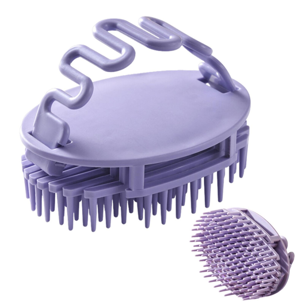 Scalp Massager Brush for Hair Growth and Cleansing, Soft Silicone Shampoo Brush for Wet and Dry Use, Unisex Hair Care Tool