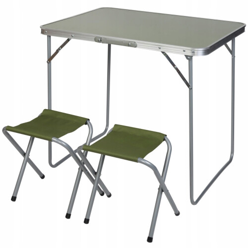 SAMLET CAMPINGBORD + 2 STOLE
