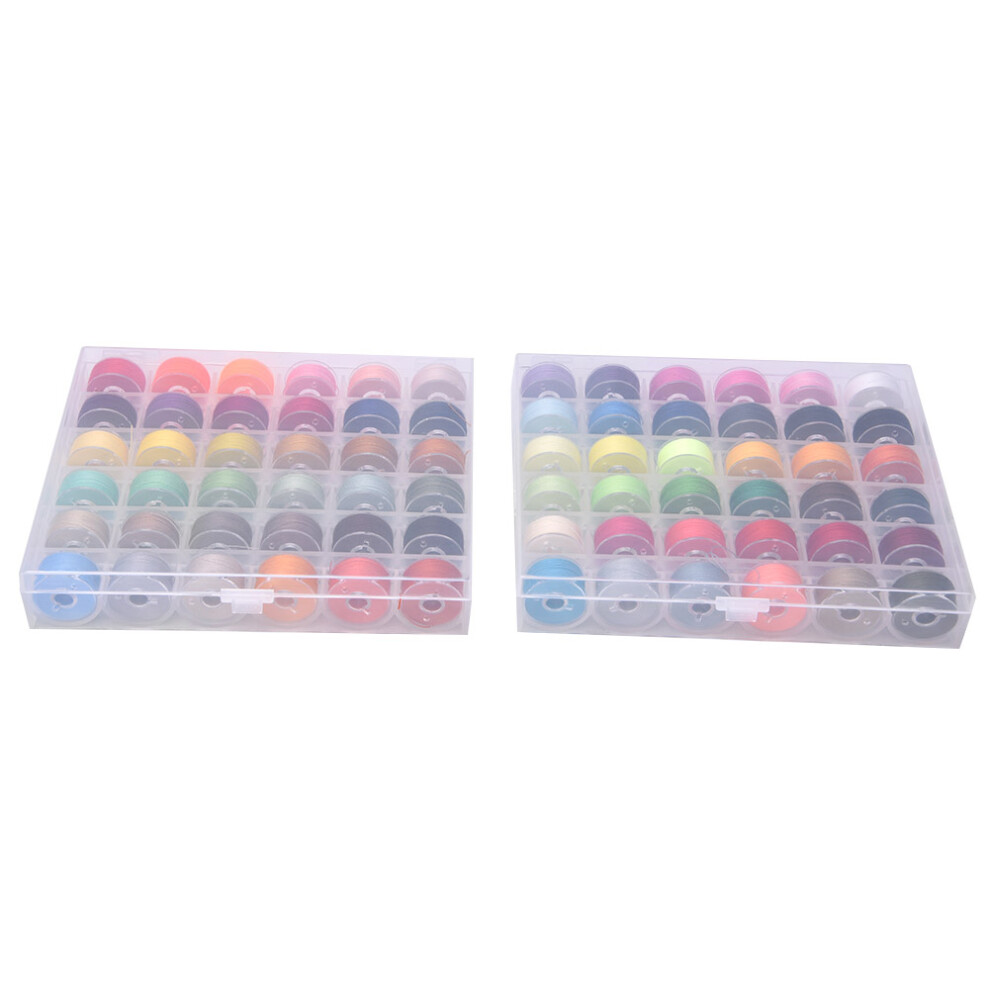 72 Colors Bobbin Thread Transparent High Quality