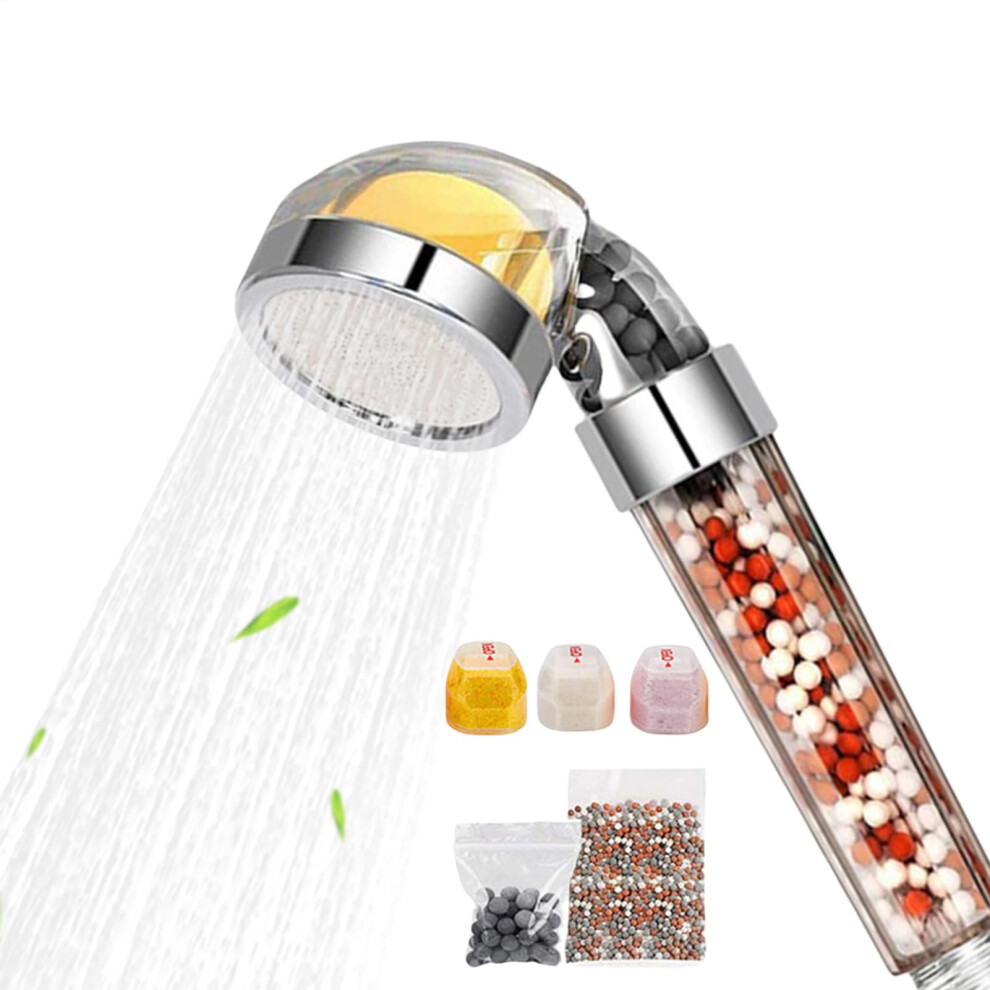 Shower Head For Hard Water - High-Pressure Filtered Rain Showerhead, Water-Saving Handheld Design, Low Pressure Compatibility 6482260366227