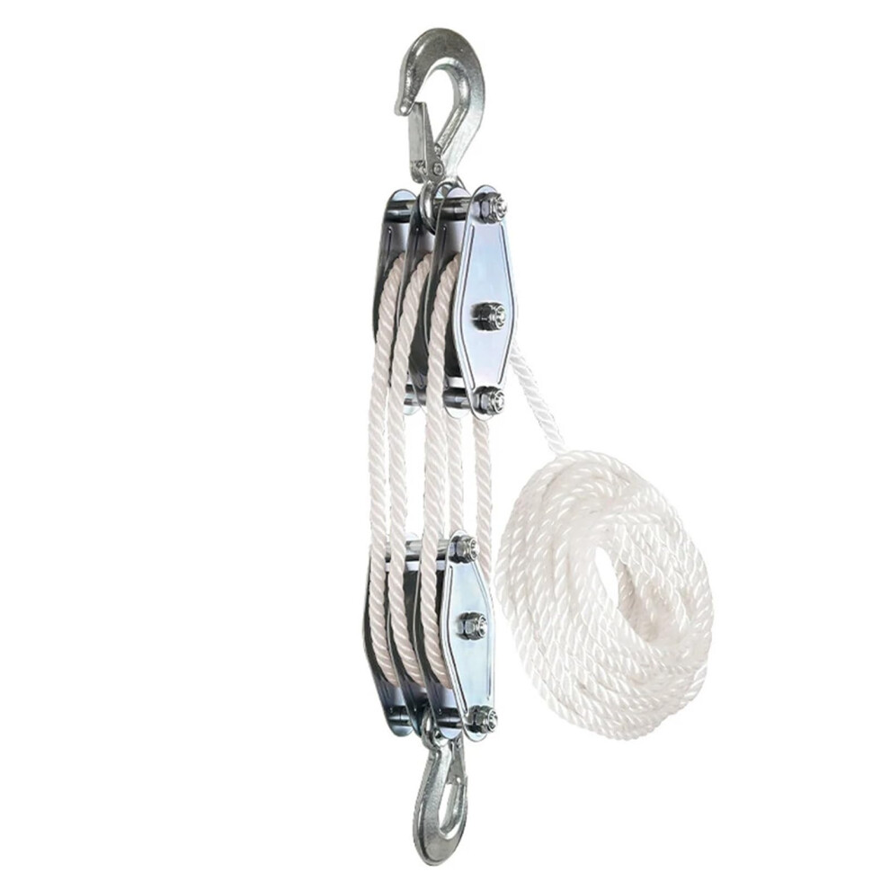 Pulley Block 270 Rotatable Heavy Duty Polyethylene Rope Pulley Hoist For Manual Lifting And Track Roller Systems 6447073341793