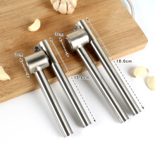 304 Edelstahl Knoblauchpresse 273g Großes Fassungsvermögen Silber 3 Größen