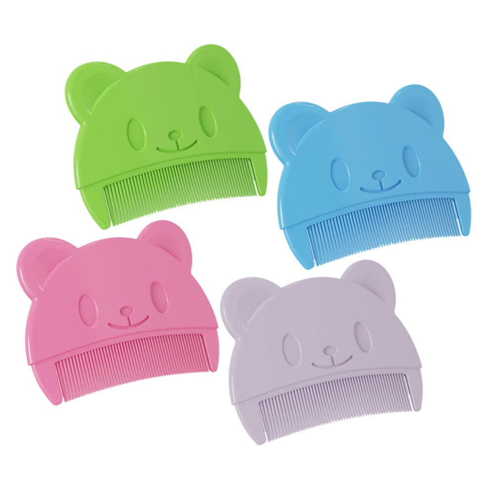 Shampoo Brush Set 4pcs Silicone Shower Scrubber Gentle Cradle Cap Brush for Newborns Baby Scalp Cleaning Safe for Infants