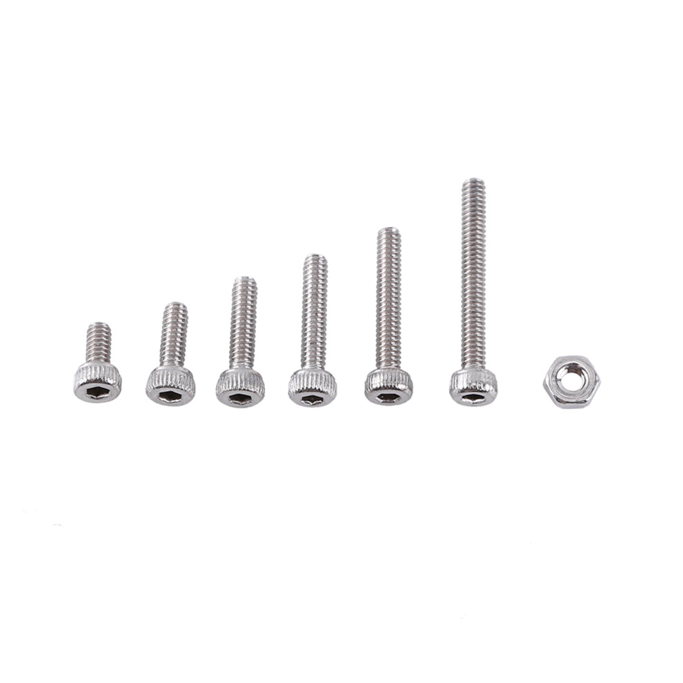 250pcs M2 Hex Socket Screws Bolt With Hex Nuts