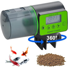 Feuchtigkeitsbeständiger automatischer Aquarium-Fischfutterspender - Grün